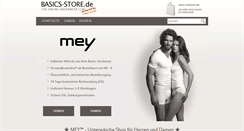 Desktop Screenshot of mey.basics-store.de