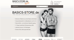 Desktop Screenshot of basics-store.de
